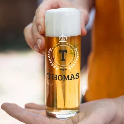 Kölsch Glas personalisiert mit Name als Geschenk für Kölner | 200 ml Bierglas mit Aufdruck