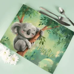 Koala Platzdeckchen mit Namensaufdruck
