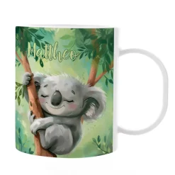 Koala Tasse aus Kunststoff mit Namensaufdruck