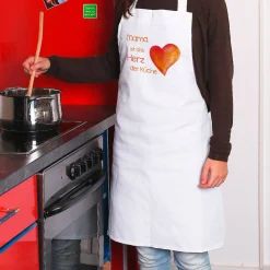 Kochschürze mit Wunschnamen - Herz der Küche