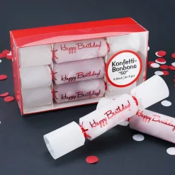 Konfetti-Bonbons zum 50. Geburtstag 6-tlg.