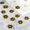Konfetti zum 50. Geburtstag - Star in Gold und Schwarz