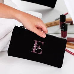 Kosmetiktasche mit Name und Initiale personalisiert