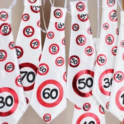 Krawatte Verkehrszeichen zum runden Geburtstag
