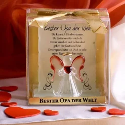 Kristall-Engel - Bester Opa