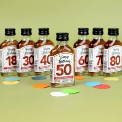 Kräuterlikör - Happy Birthday mit Spruch | Schnaps zum runden Geburtstag