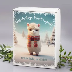 Kuschelige Winterzeit - Geschenkset mit Tee, Teeglas und Badekugel