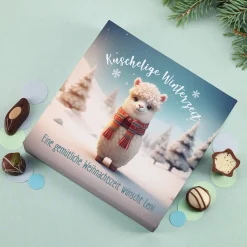 Kuschelige Winterzeit - Lindt Pralinen in niedlich bedruckter Verpackung