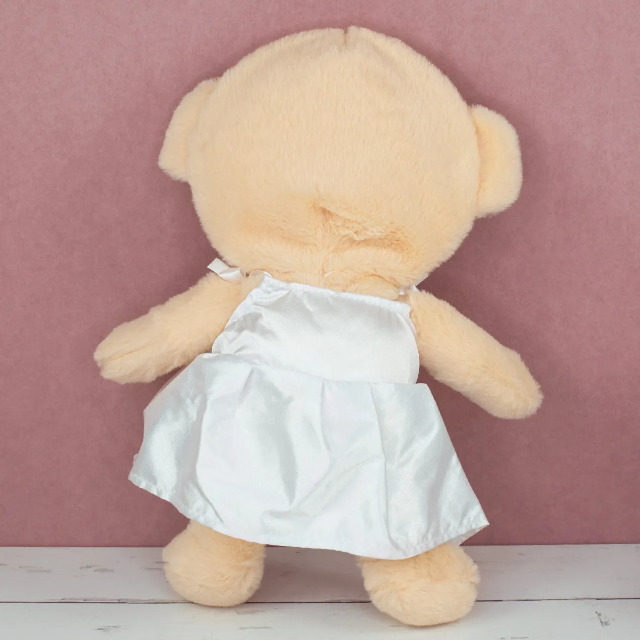 Kuscheltier Brautpaar personalisiert mit Foto Gesicht | Teddy Set als Geschenk zur Hochzeit