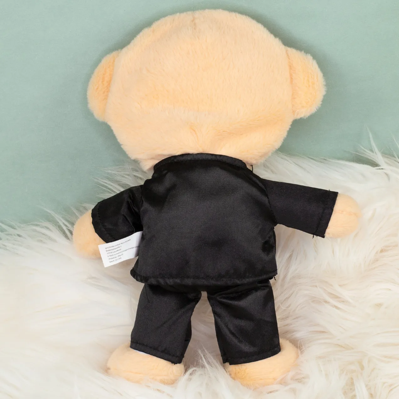 Kuscheltier Brautpaar personalisiert mit Foto Gesicht | Teddy Set als Geschenk zur Hochzeit