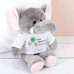 Kuscheltier Elefant - Gute Besserung mit Name
