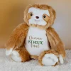 Kuscheltier Faultier mit Name & '...ist heute faul' personalisiert | Plüschtier-Geschenk