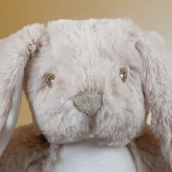 Kuscheltier Hase mit Herzmotiv | Personalisiert mit Name & Datum zur Geburt & Taufe | Farbauswahl