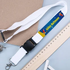 Lanyard für Jungen mit Rakete und Namensaufdruck