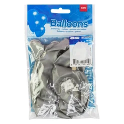 Latex Ballon 25 zur silbernen Hochzeit - 8 Stück