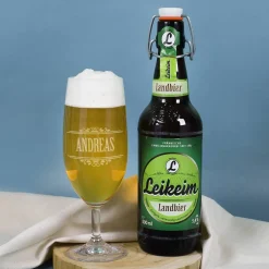 Lecker Bierchen - Geschenkset mit Glas, Flasche und Geschenkbox | Getränk nach Wahl