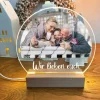 LED Acrylglas Licht bedruckt mit Foto und Name