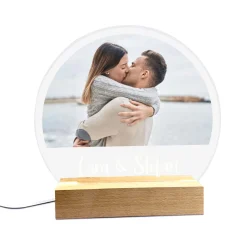 LED Acrylglas Licht bedruckt mit Foto und Name