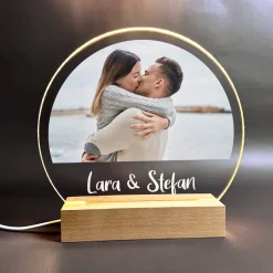 LED Acrylglas Licht bedruckt mit Foto und Name