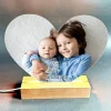 LED Acrylglas Licht Herz bedruckt mit Foto und Namen