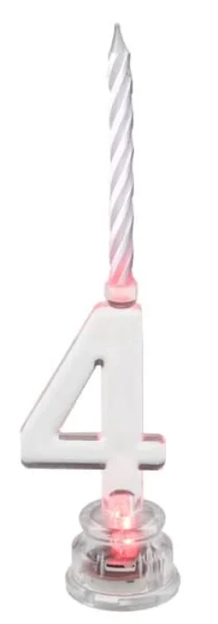 LED Zahlen mit Kerze als Tortendeko - Zahlen von 0 bis 9 - kombinierbar