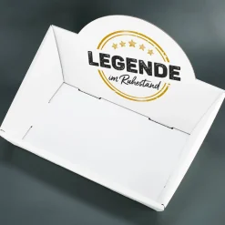Legende im Ruhestand - Präsentkorb mit Wunschname