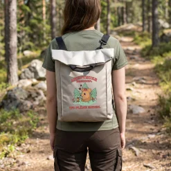 Leichter 2-in-1 Rucksack für Wandern und Urlaub mit Maus Motiv als Geschenk | Abenteuer beginnen