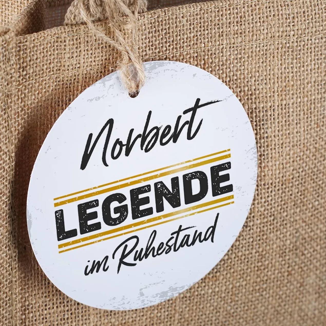Leikeim Geschenkset zum Ruhestand mit Bier, Bierglas und Jutetüte