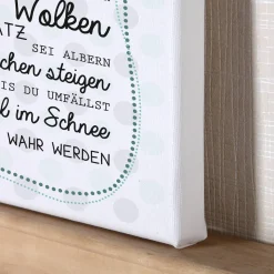 Leinwand für Jungen bedruckt 30 x 40 cm mit Name und Spruch
