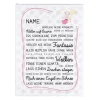 Leinwand für Mädchen bedruckt 30 x 40 cm mit Name und Spruch