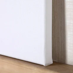 Leinwand 20 x 20 cm bedruckt mit süßem Topf und Deckel Motiv und Ihren Namen