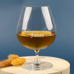 Leonardo Cognacschwenker mit klassischer Gravur des Namens | Personalisiertes Geschenk für Genießer