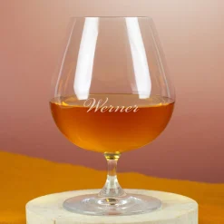 Leonardo Cognacschwenker & Whiskyglas mit Gravur | Personalisiert mit Name - Geschenk für Genießer