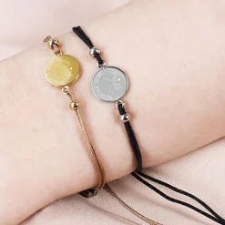 Leonardo Freundschafts-Armband mit Pinky Promise Motiv und Wunschtext