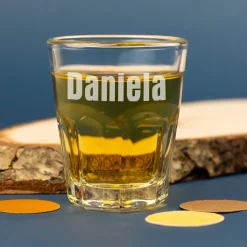 Leonardo Schnapsglas mit Gravur des Namens | Personalisiertes Stamper-Glas für Genießer 5cl
