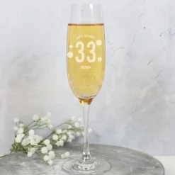 Leonardo Sektglas zum Geburtstag mit Gravur