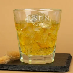 Leonardo Trinkglas mit Gravur von Name & Ornament | Personalisiertes Glas für Getränke & Desserts