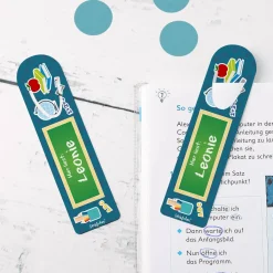 2 Lesezeichen für Kinder zum Schulanfang