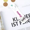 Lesezeichen für Mädchen mit weißem Pferd