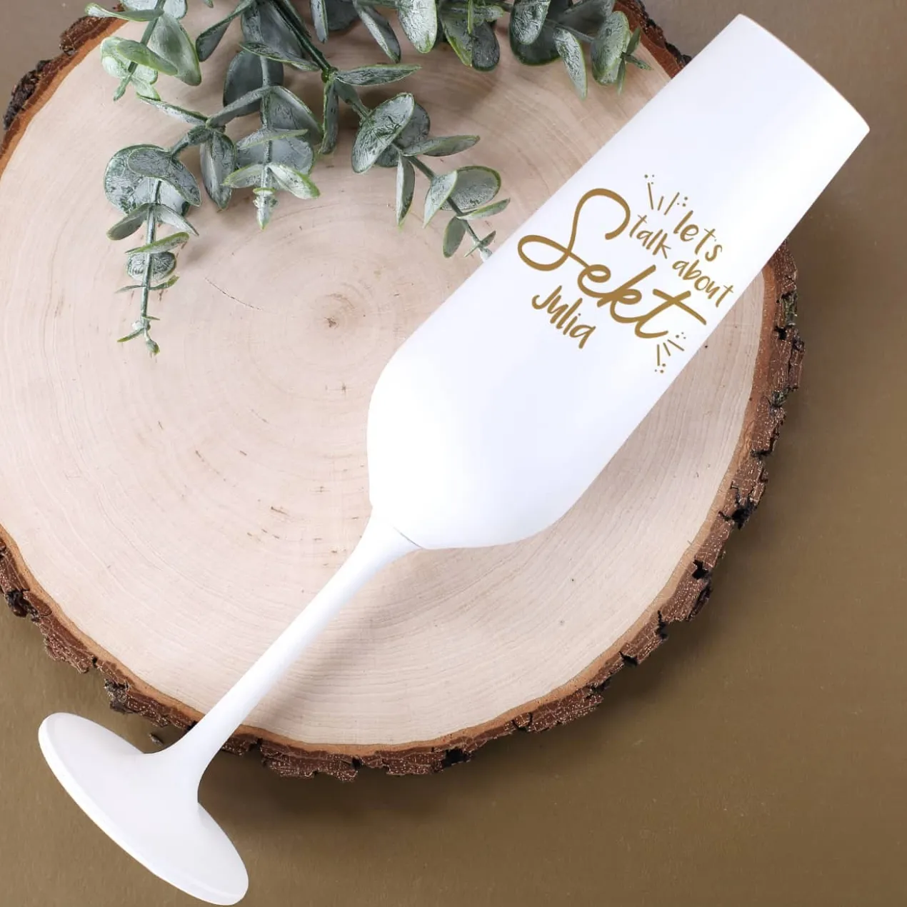 Let's talk about Sekt Baby - Sektglas mit Namensgravur