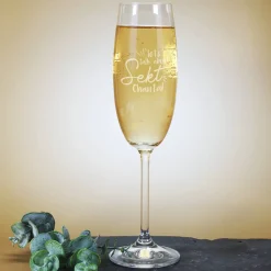 Let's talk about Sekt - Graviertes Sektglas mit Ihrem Wunschname