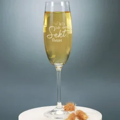 Let's talk about Sekt - Graviertes Sektglas mit Ihrem Wunschname