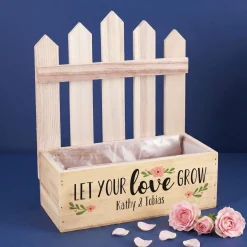 Let your love grow - Pflanzkorb zur Hochzeit mit Ihren Wunschnamen