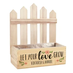 Let your love grow - Pflanzkorb zur Hochzeit mit Ihren Wunschnamen