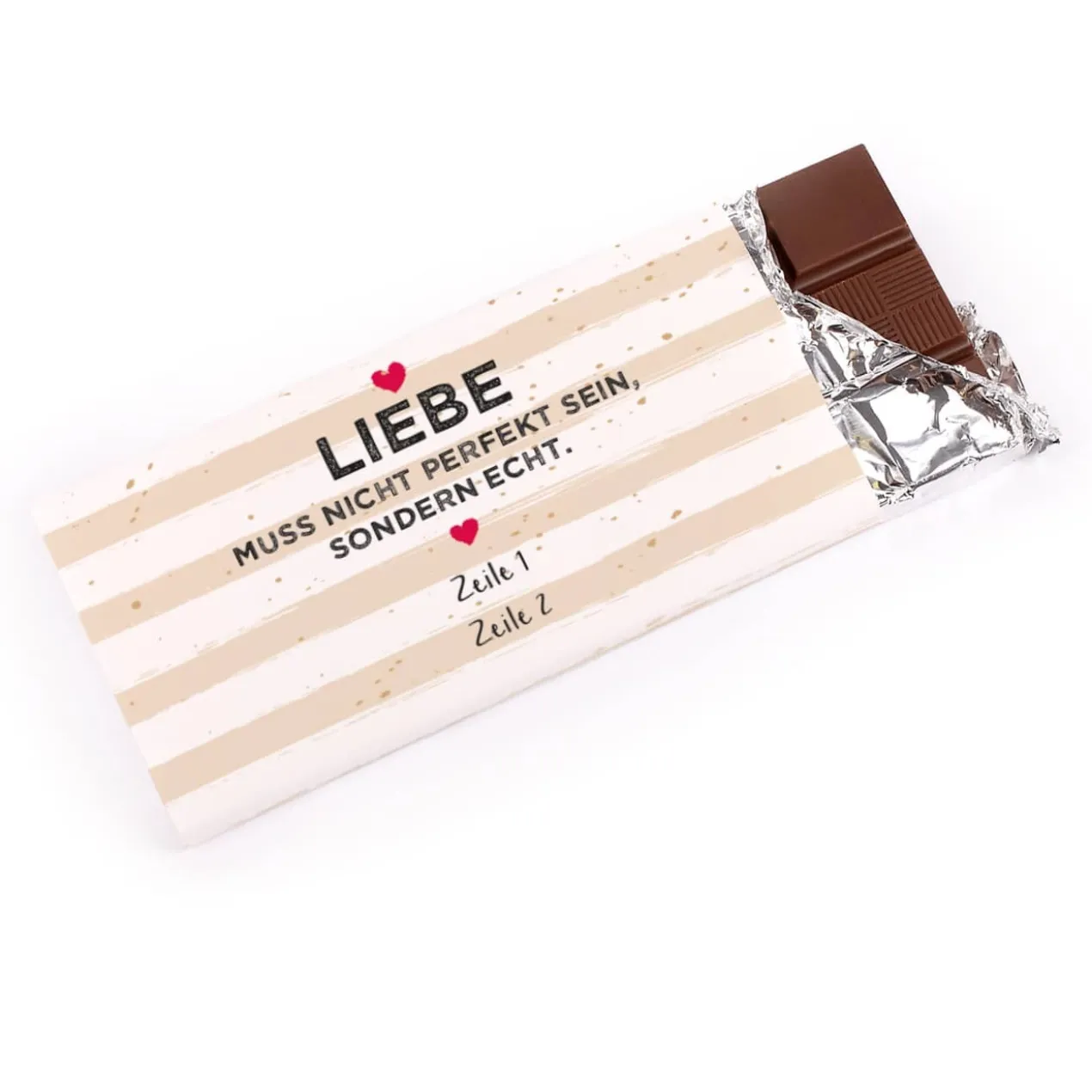 Liebe muss echt sein - 100 g Schokolade