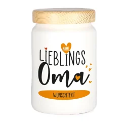 Lieblingsoma - Geschenkdose mit Name, Wunschtext