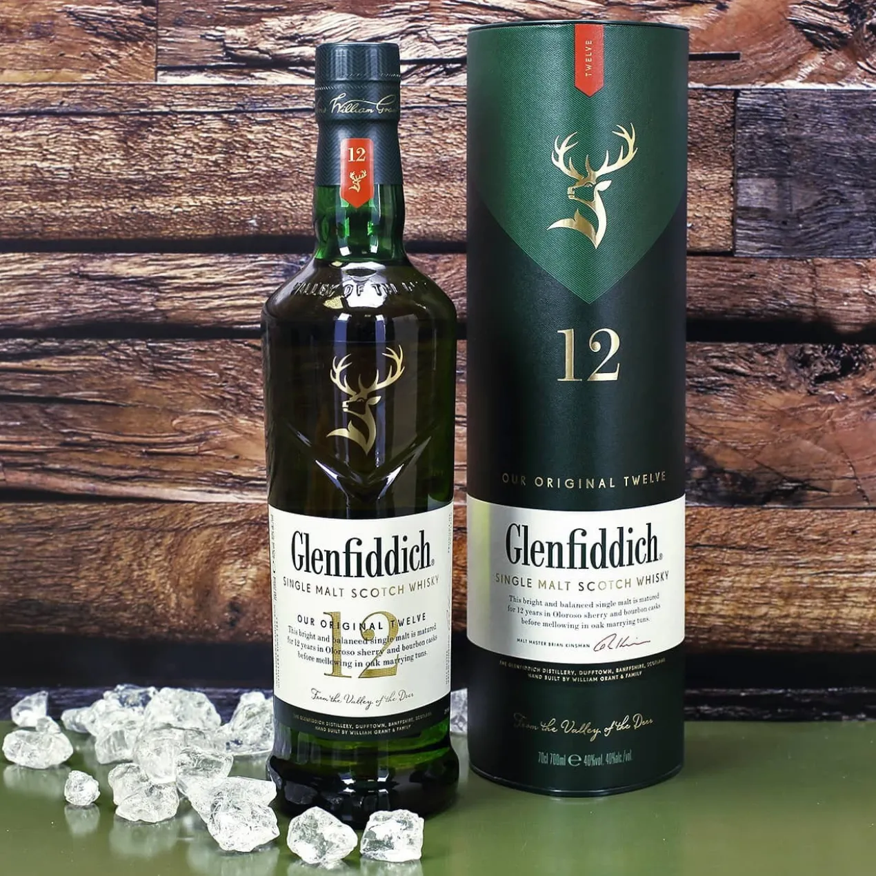 Lieblingsopa - Glenfiddich Whisky Geschenkset mit Whiskyglas in Holzbox