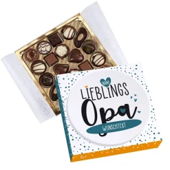 Lieblingsopa - Lindt Pralinés mit Name und Wunschtext 100g