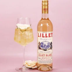 Lillet Geschenkset mit graviertem Weinglas für verschiedene Anlässe