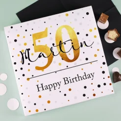 32 Lindt Mini Pralinen alkoholfrei zum Geburtstag mit Name, Alter und Wunschtext